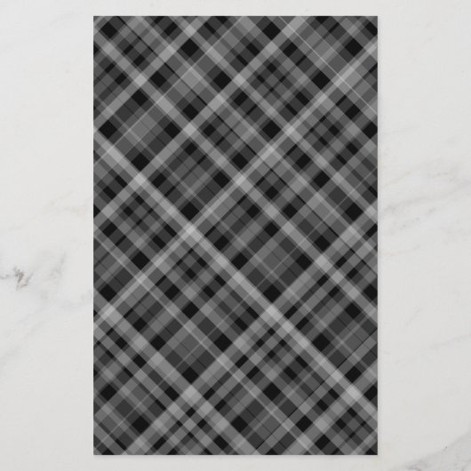 Elegante Schneeflocken Karierte Schwarze Hochzeit (Rückseite)