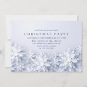 Elegante Schneeflocken PARTY Einladung (Vorderseite)