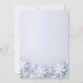 Elegante Schneeflocken Tree Holiday CHRISTMAS PART Einladung (Rückseite)