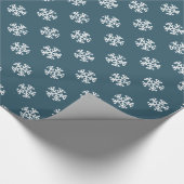 Elegante Schneeflocken | Versandpapier Geschenkpapier (Ecke)