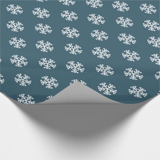 Elegante Schneeflocken | Versandpapier Geschenkpapier (Ecke)