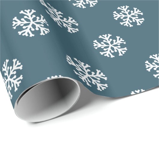 Elegante Schneeflocken | Versandpapier Geschenkpapier (Rolleneckpunkt)