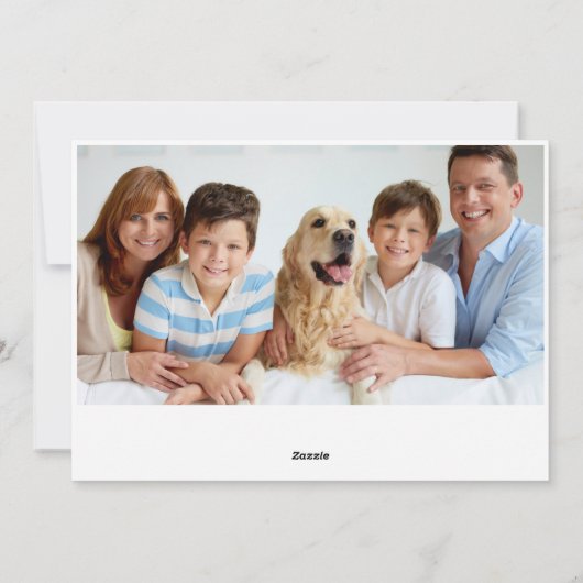 Elegante Schneeflocken Weihnachten Gruß 2 FOTO (Rückseite)