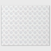 Elegante Schneeflocken Weihnachten Winterurlaub Geschenkpapier (Flach)