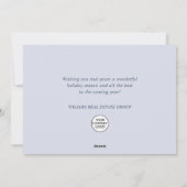 Elegante Schneeflocken Weihnachtsgrüße im Unterneh Feiertagskarte (Rückseite)