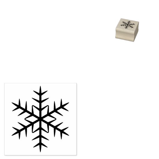Elegante Schneeflockensaison Gummistempel (Stempel)