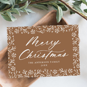 Elegante Schneeflockentoffee Frohe Weihnachten Nic