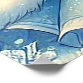 Elegante Schneekönigin im Winter Wonderland Poster (Ecke)