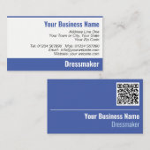 Elegante Schneiderin Näherin QR-Code Geschäftskart Visitenkarte (Vorne/Hinten)