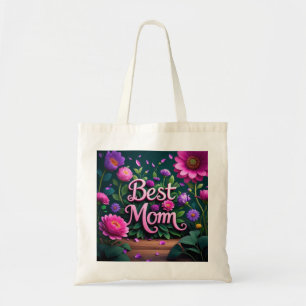Elegante Schöne Blume der besten Mama Tragetasche