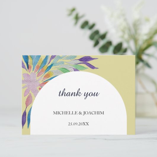 Elegante Schöne Boho Frische Pasta machen Begleitkarte (Stehend Vorderseite)