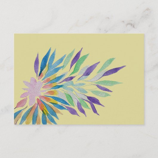 Elegante Schöne Boho Frische Pasta machen Begleitkarte (Rückseite)