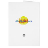 Elegante, schöne Golden Sunset Reflection Card (Hinten)