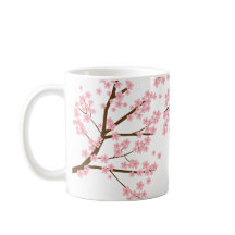 Elegante schöne Kirschblüten Sakura Kalligrafie