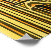 Elegante Schöne Kunst-Déco inspiriertes Poster (Ecke)