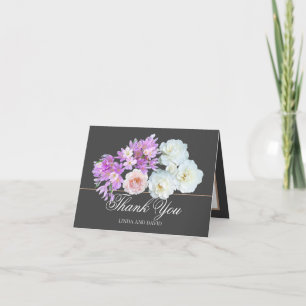 Elegante schöne Rosen und Krokusse Danke