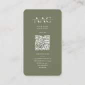 Elegante Schönheit Ästhetische Berufliche Seite Visitenkarte (Rückseite)