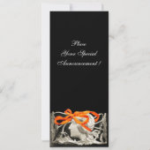 ELEGANTE SCHÖNHEIT / FRAU MIT ROT BODEN UND BLUME EINLADUNG (Rückseite)