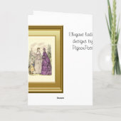 Elegante Schönheit Karte (Rückseite)