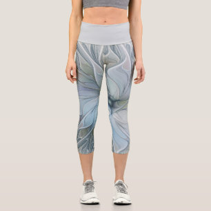 Elegante Schönheit Moderne Abstrakte Fraktal Kunst Capri Leggings