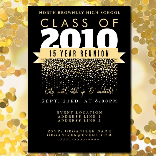 Elegante School Wiedersehen Design Einladung