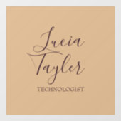 Elegante Schreibweise Fensteraufkleber (Blatt)