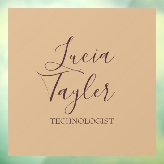 Elegante Schreibweise Fensteraufkleber (Blatt 3)