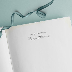 Elegante Schrift Dieses Buch gehört zu Permastempel