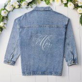 Elegante Schrift "Future Mrs" Benutzerdefinierte B Jeansjacke