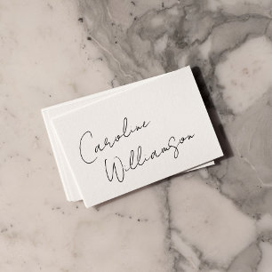 Elegante Schrift Handschrift Social Media Icon Visitenkarte