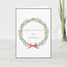 Elegante Schrift Kreis Merry Christmas