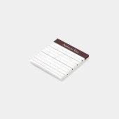 Elegante Schrift Notizen braun liniert (angewinkelt)