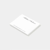 Elegante Schrift Post-it Klebezettel (angewinkelt)