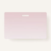 Elegante Schrift und Monogramm | Rose Ombre Ausweis (Rückseite)