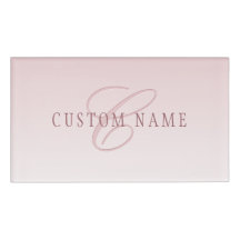 Elegante Schrift und Monogramm | Rose Ombre