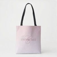 Elegante Schrift und Monogramm | Rose Ombre