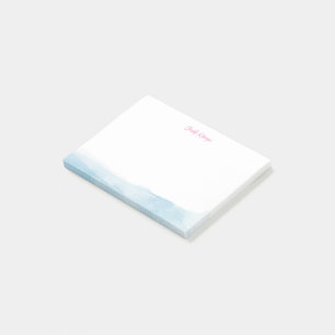 Elegante Schrift Watercolor Personalisiert Post-it Klebezettel