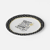 Elegante Schrift Weihnachten Geburt Christi Pappteller (Schrägansicht)