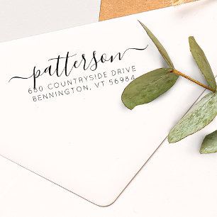 Elegante Schriftfamilienname Benutzerdefinierte Rü Permastempel