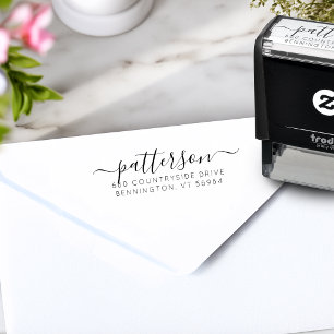 Elegante Schriftfamilienname Benutzerdefinierte Rü Permastempel