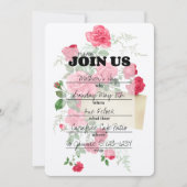 Elegante Schriftzeichen als Einladung (Vorderseite)