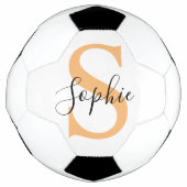 Elegante Schriftzug individuell personalisiertes G Fußball (Vorderseite)