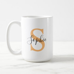 Elegante Schriftzug individuell personalisiertes G Kaffeetasse