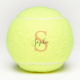 Elegante Schriftzug individuell personalisiertes G Tennisbälle