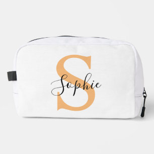 Elegante Schriftzug individuell personalisiertes G Waschbeutel