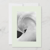 Elegante Schwan Einladungen 12x18 für Hochzeiten e (Vorderseite)