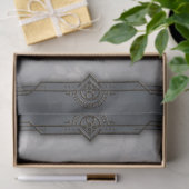 Elegante Schwäne, die gemeinsam ein Herz versprech Seidenpapier (Geschenk)