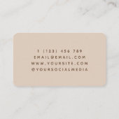 Elegante schwangere Lady Silhouette Minimalistisch Visitenkarte (Rückseite)