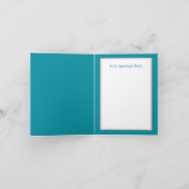 Elegante schwangere Mama fügt Text zu jedem Zweck Karte (Innenseite)