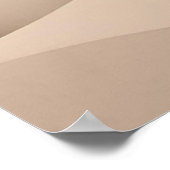 Elegante Schwarz Beige Abstrakte Landschaft Poster (Ecke)